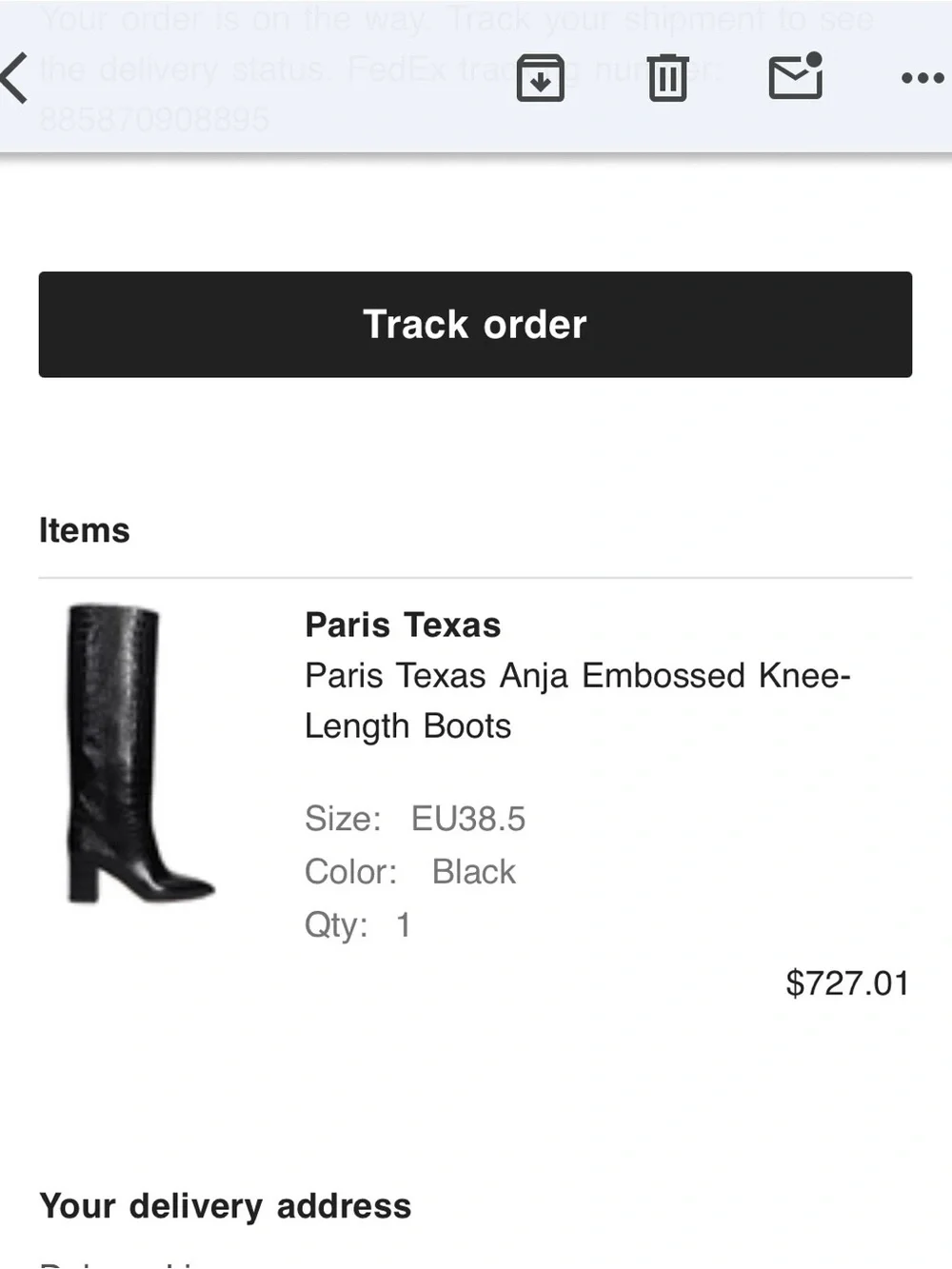 Paris Texas Anja Black Leather Boots